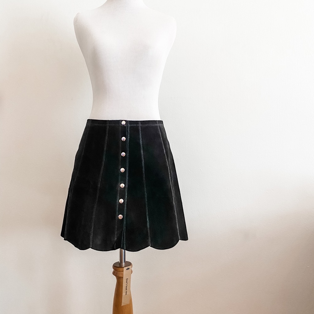 Reformation Suede Mini Skirt